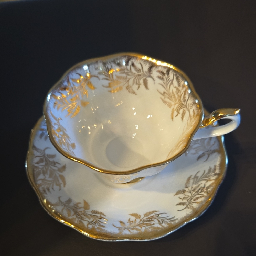 Royal Albert Gold and White Bone China Set